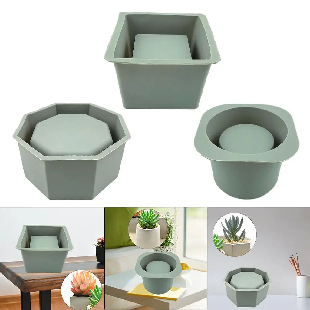 Greeny Succulent Plants Pot Mold