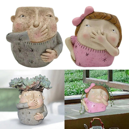 Funny Head Planter Pot